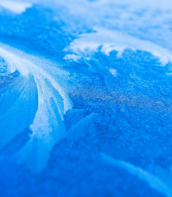 Abstract arctic ice patterns for visual relaxation
